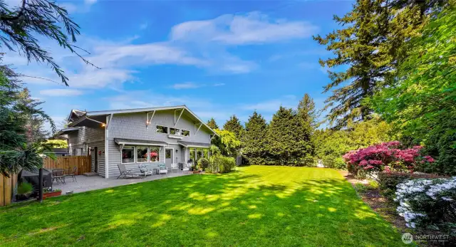 Beautiful mature landscaping - private yard backs up to Raspberry Ridge Golf Course