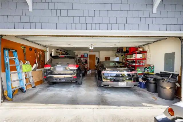 Over-sized 2 car garage