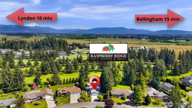 Easy access to both Bellingham and Lynden