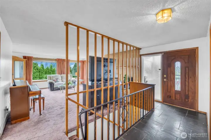 Entryway to Main level living where natural light awaits