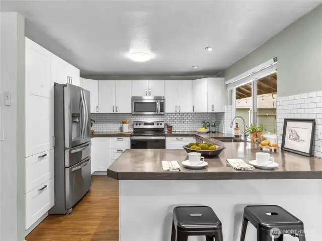 Timelessly updated kitchen waiting for all your personal touches!