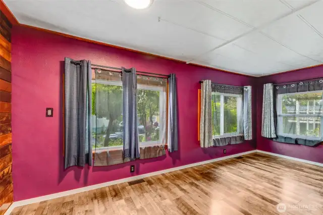 Looking from dining room