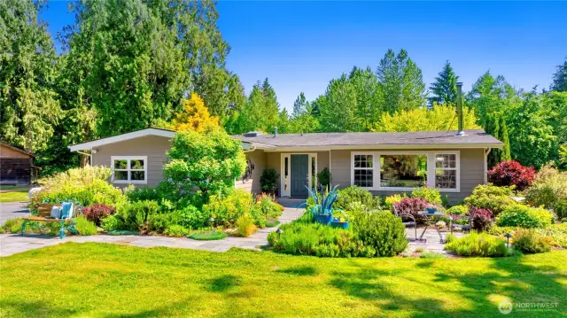 Front of home.
