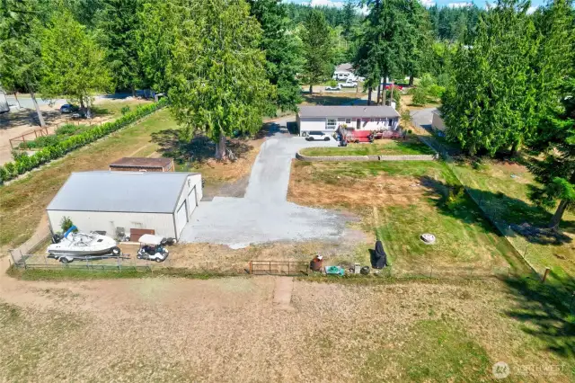 Another aerial view from back of property