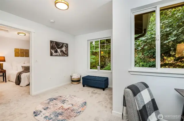 Upper level loft with territorial views.