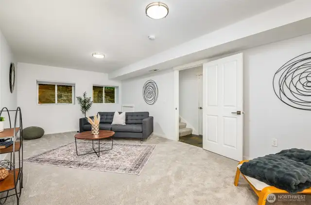 Massive lower level bedroom or additional living space!
