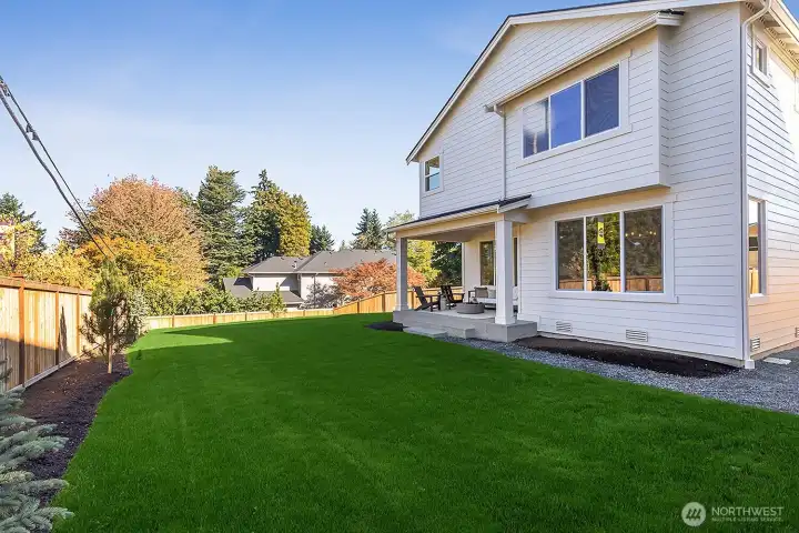 Rare, large, oversized back and side yard!