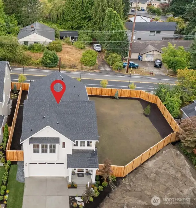 Enormous yard!