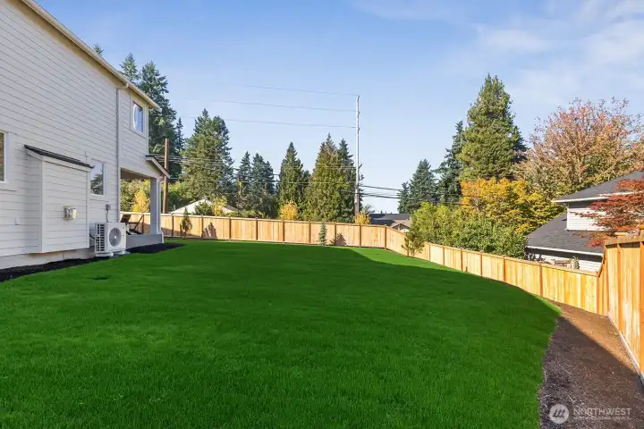 Moorlands Grove, lot 2 model home backyard.