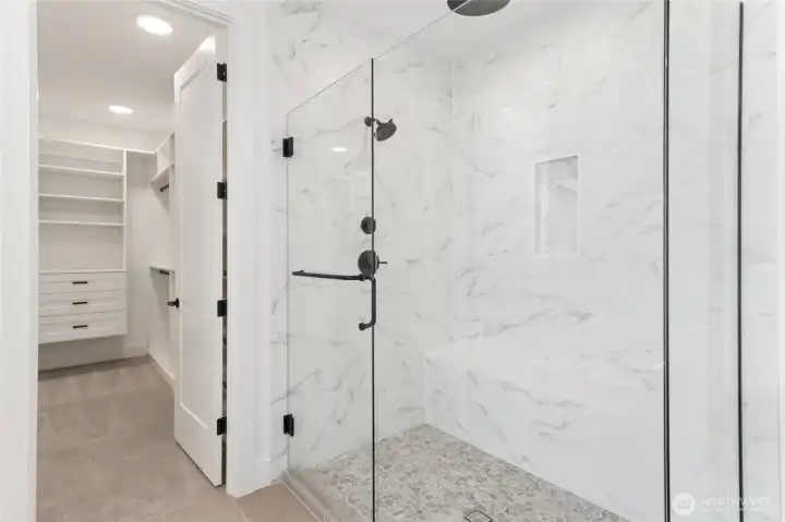Primary Bath | Similar home for demonstration purposes only.  Colors and features will vary.  You will choose your interior finishes at our award winning design studio.