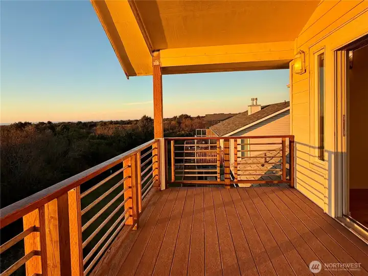 Private deck off primary suite.