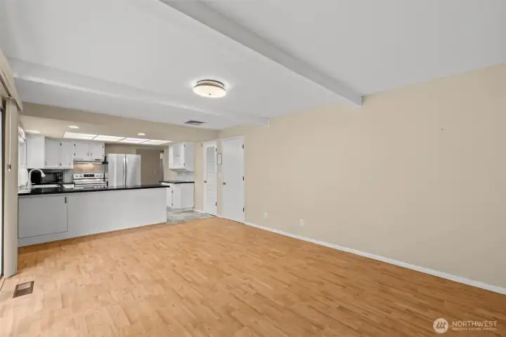 Living room #2 - entrance to garage