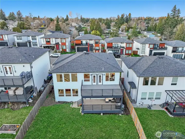 Elevated view of neighborhood