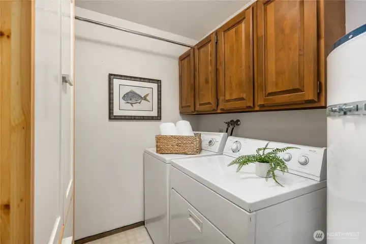 Full size laundry within the condominium. Washer and dryer convey.
