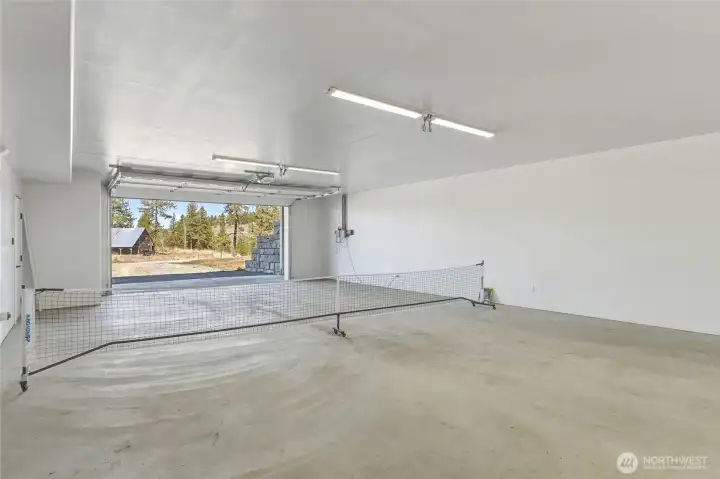 4 Car Garage with Pickleball Court