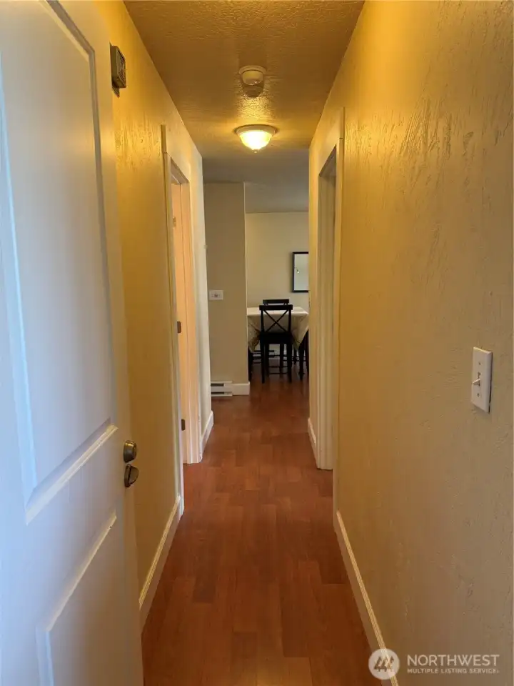 Locking doors between studio and 1 bed unit