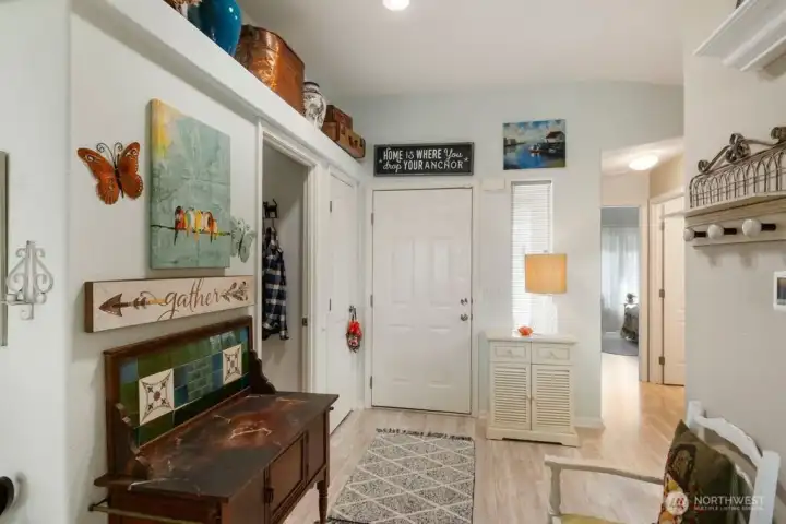 Looking back at front entry