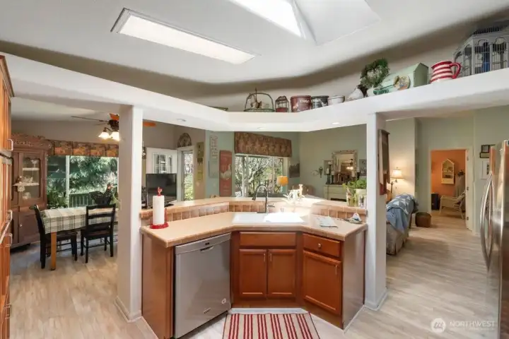 Kitchen looking towards living room