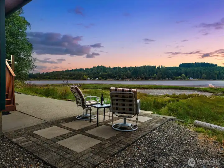 Peaceful evening view