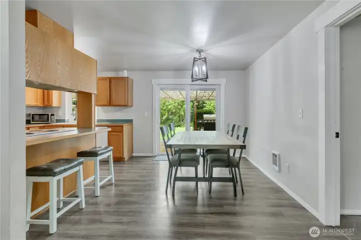 Appointed dining space.