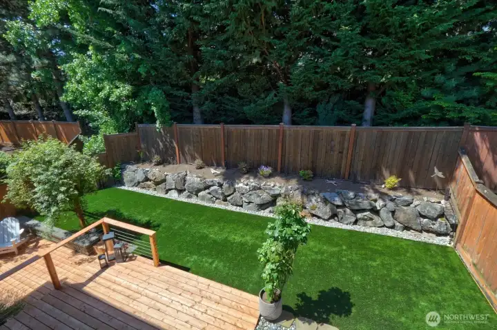 Peaceful Backyard w/ Brand New Deck and Low Maintenance Yard