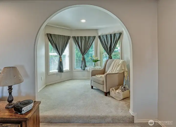 Sitting room off of primary suite.