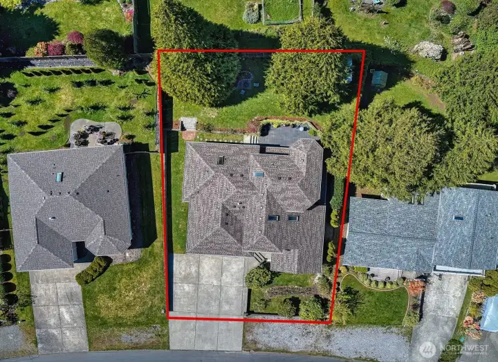 Birds eye view of this special property.