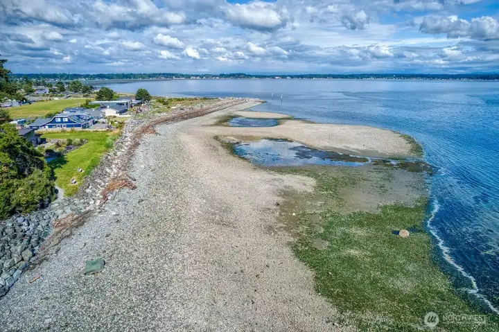 Quiet beach for walking, watching the fireworks, or just enjoying the water.
