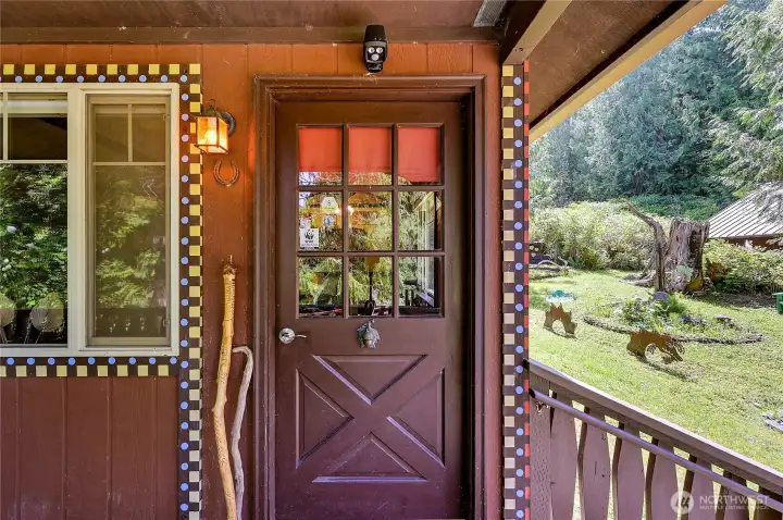 Artistic and Inviting Front Door Artistic and Inviting Front Door