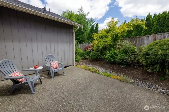Be sure to stroll around the house to see the entire yard - more generous than the average in the neighborhood. Well established and beautiful plantings.