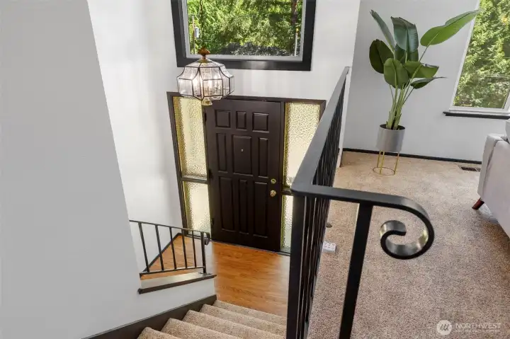 Light-filled main entry welcomes you home with warmth and natural light.