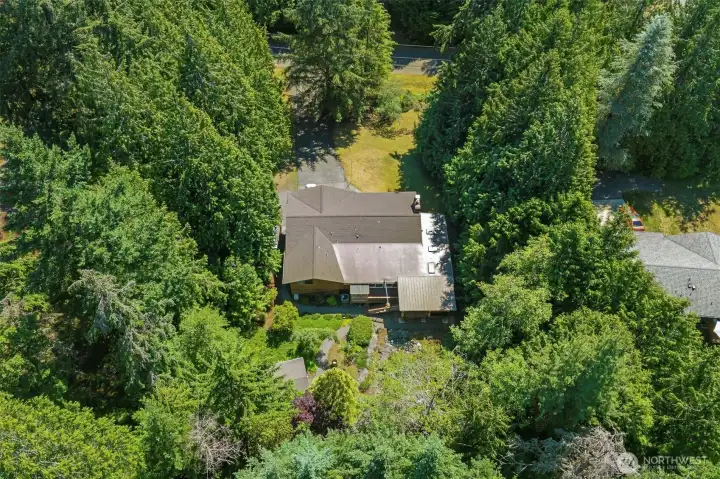 Detached RV carport offers room for recreational vehicles or extra covered parking.