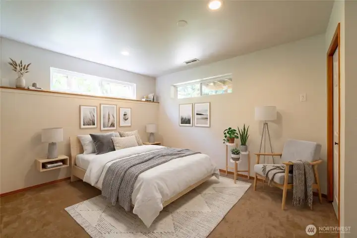 4th bedroom/MIL virtually staged