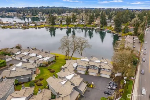 Beautiful Lake Steilacoom, a non-motorized lake with wonderful recreational options.