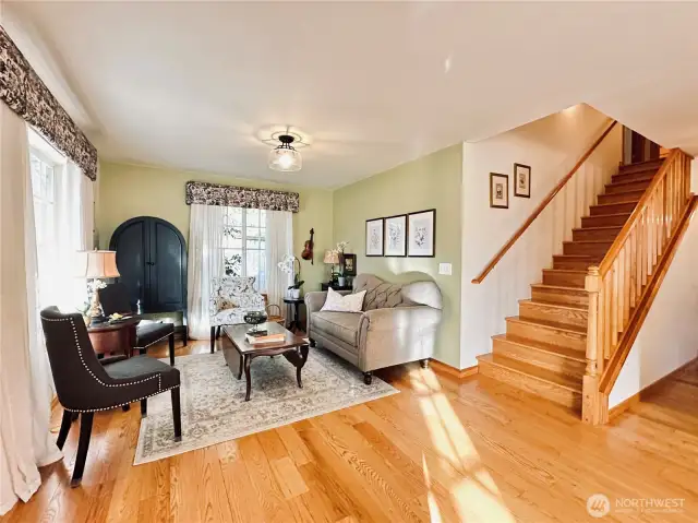 Front living room from dining area