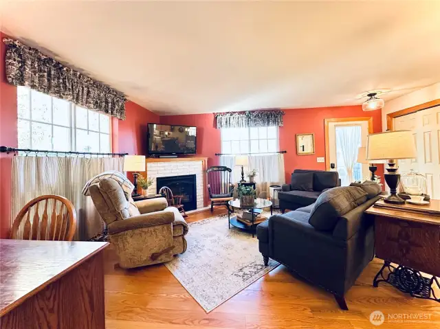 Your family room at the back of the home