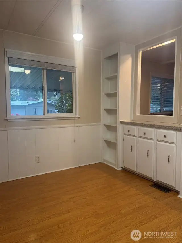 Built in shelving