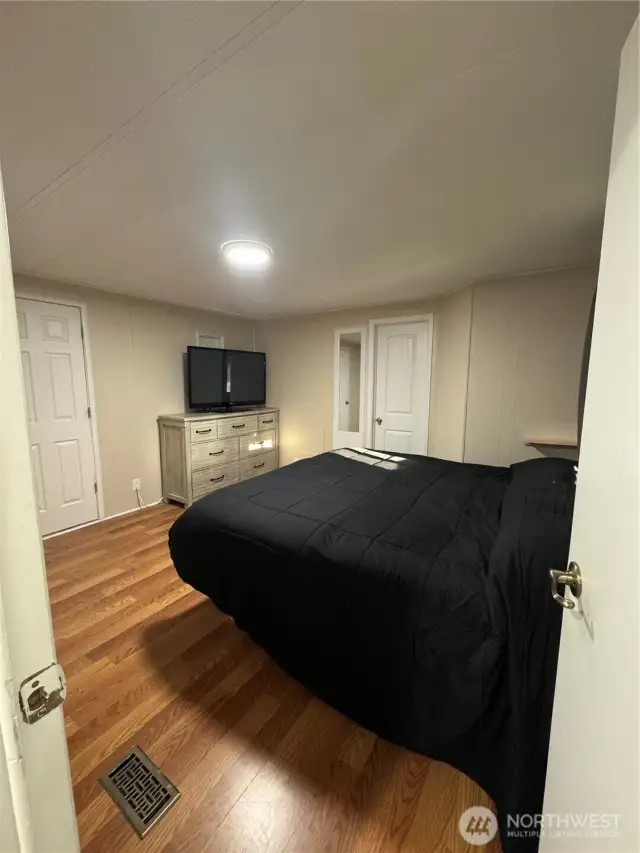 Primary room with space for king size bed