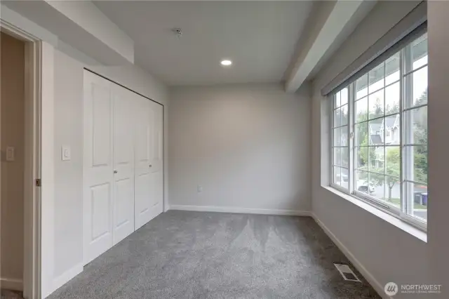 Generously sized 2nd bedroom.