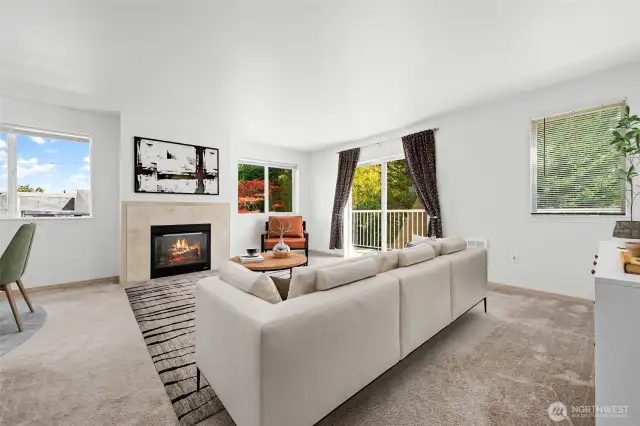 Gas Fireplace ( Gas is included in the HOA Dues).