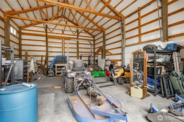 Great shop with tall ceilings.