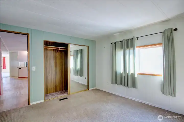 Primary is located at the back of the home.