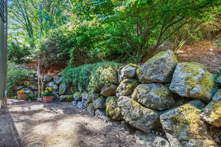 private side yard great for maybe a dog run?