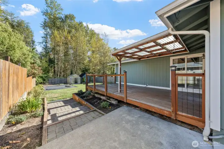 If you love soaking in a hot tub the patio has a dedicated power outlet all ready for a portable hot tub. Such a perfect way to end the day.