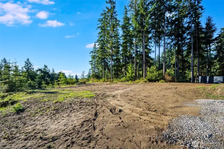 Level build site -Southeastern view