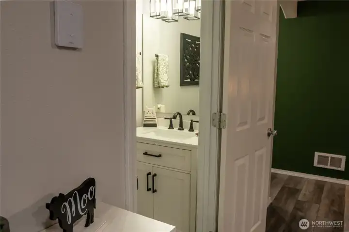 Main floor half bath