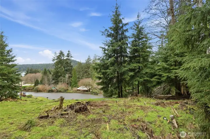 Likely build site, could be built up to best capture water views