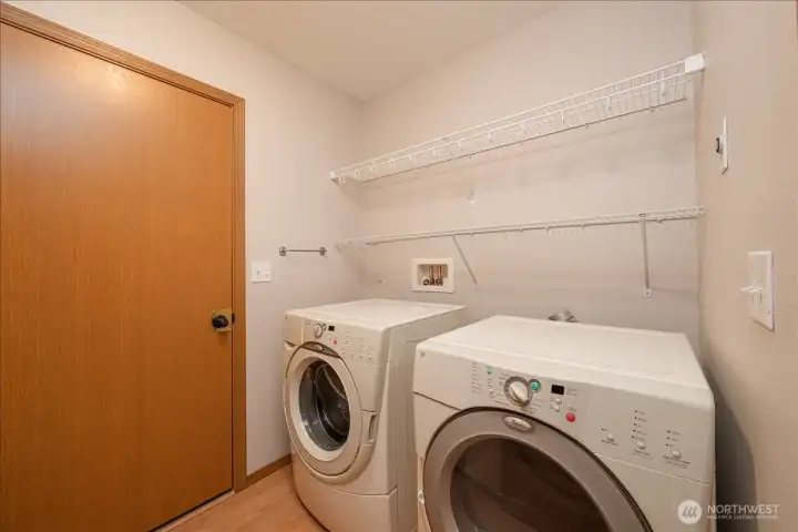 DADU: Laundry room with access to the attached garage.