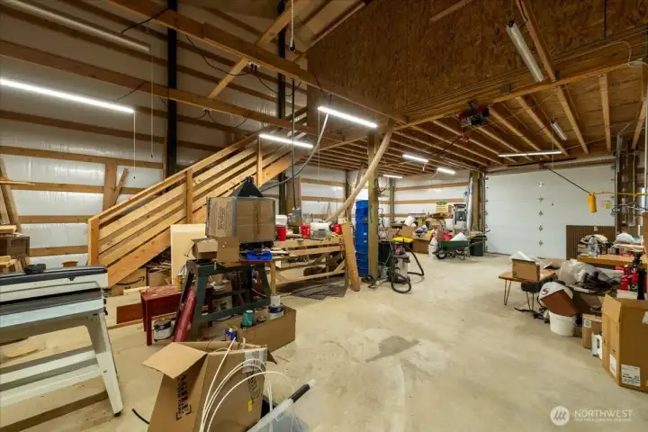 Shop: Interior main level.