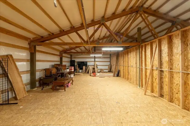 Shop: Upper level storage or potential apartment space.